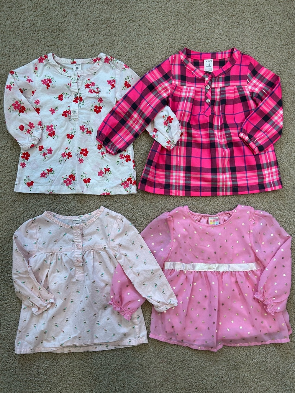 Girls Dressy Tops Size 12-18 Months